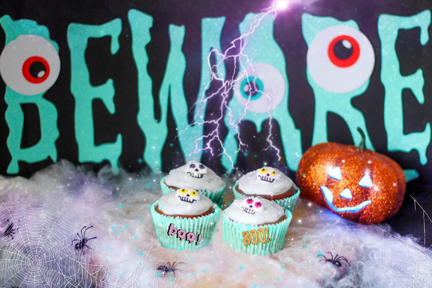 Spooky Spiced Cupcakes.