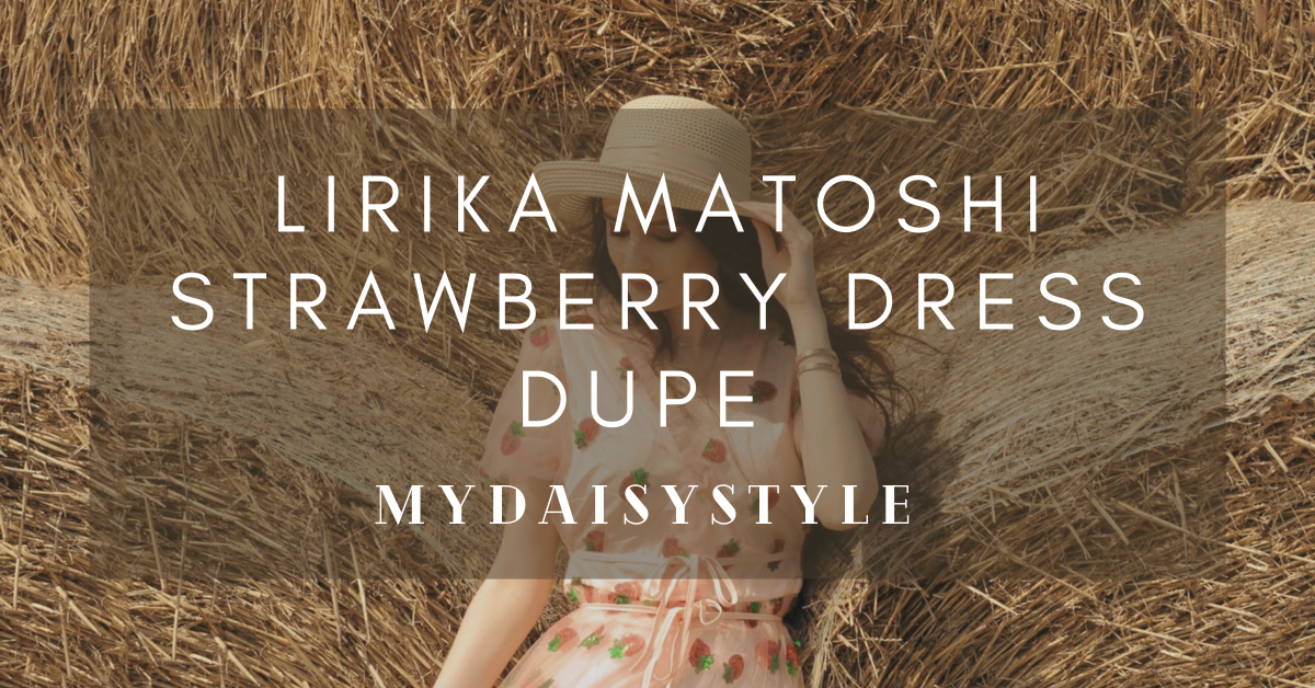 Lirika Matoshi Strawberry Dress Dupe